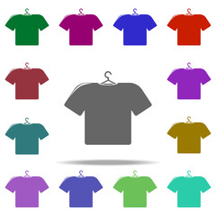 Poster - T-shirt on the hanger icon. Elements of Shop in multi color style icons. Simple icon for websites, web design, mobile app, info graphics