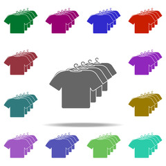 Poster - row of T-shirts icon. Elements of Shop in multi color style icons. Simple icon for websites, web design, mobile app, info graphics