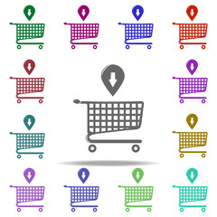 Poster - bogie loading icon. Elements of Shop in multi color style icons. Simple icon for websites, web design, mobile app, info graphics