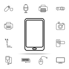 Poster - smart phone outline icon. Technology icons universal set for web and mobile