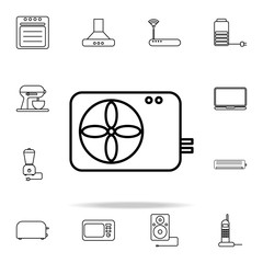 Poster - air conditioning outline icon. Technology icons universal set for web and mobile