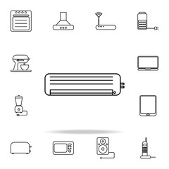 Poster - air conditioning outline icon. Technology icons universal set for web and mobile