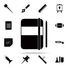 Poster - lock-box icon. University life icons universal set for web and mobile