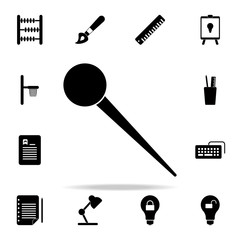 Poster - pin icon. University life icons universal set for web and mobile