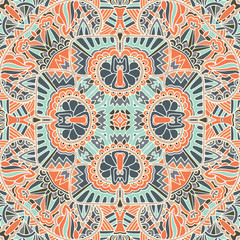 abstract ethnic vintage seamless pattern tribal background