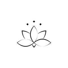 Poster - Lotus flower icon. Element of alternative medicine icon for mobile concept and web apps. Thin line Lotus flower icon can be used for web and mobile