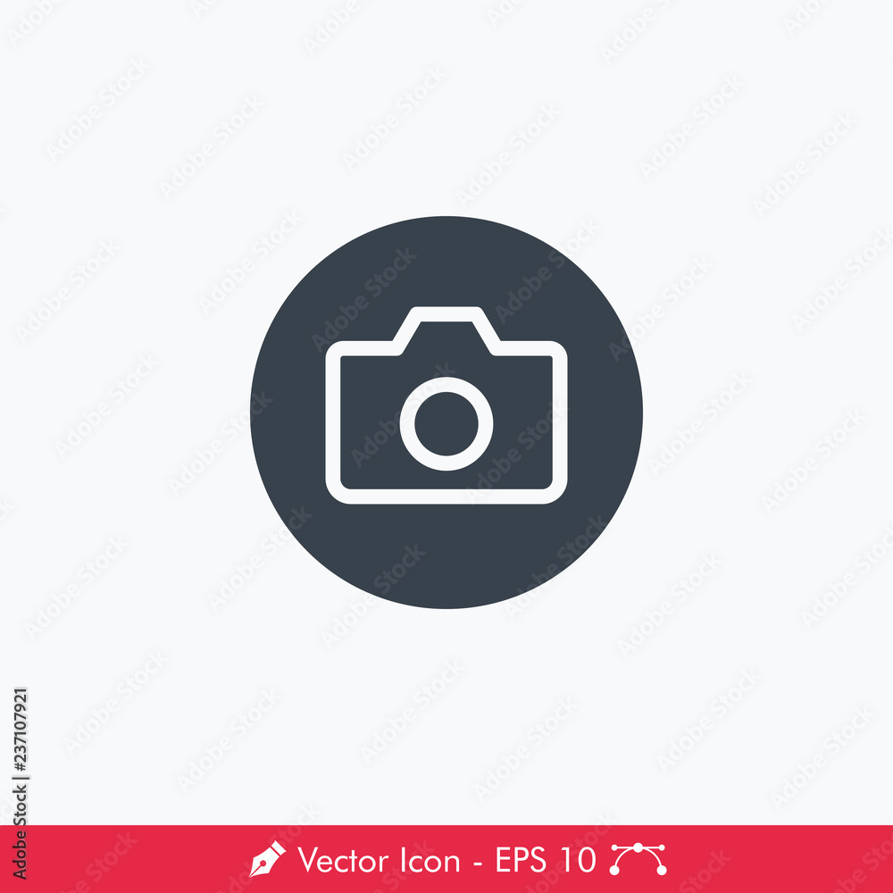 Profile Picture (Camera) Icon / Vector Stock Vector | Adobe Stock