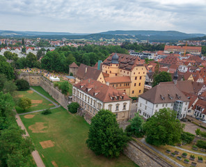 Wall Mural - Aerial view of Forchheim old fortress town in Bavaria near Nuremberg Germany