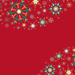 Wall Mural - Red holiday design background vector