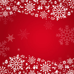 Poster - Red holiday design background vector