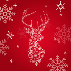 Wall Mural - Reindeer holiday design background vector