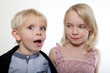 © jeancliclac - Portrait of a brother and sister in studio
