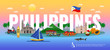 Philippines Horizontal Illustration