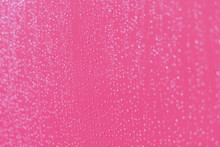 Pink Droplets Background On A Metal Surface, Abstract Design Element