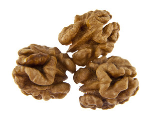 Sticker - walnuts isolated on white background