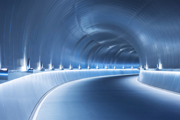 Poster - Futuristic modern tunnel