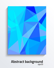 Wall Mural - Abstract colorfull triangular vector design  for brochures, web sites, and backgrounds