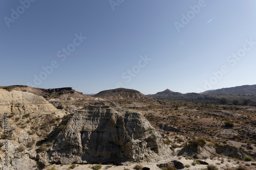 Fotomural View of the Desert Tabernas in Almeria Province Spain