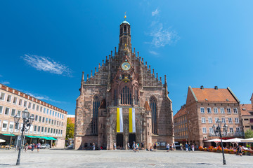 Wall Mural - The Frauenkirche (Church of Ladies) in Nuremberg, Bavaria, Germany.