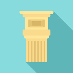 Poster - museum pillar icon. flat illustration of museum pillar vector icon for web design