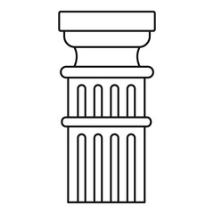 Poster - greek column icon. outline greek column vector icon for web design isolated on white background