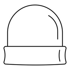 Poster - beanie icon. outline beanie vector icon for web design isolated on white background