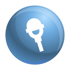 Poster - Microphone icon. Simple illustration of microphone vector icon for web design isolated on white background