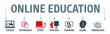 © Trueffelpix - online learning vector illustration concept banner
