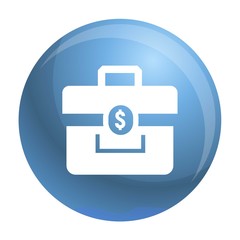 Poster - Money case icon. Simple illustration of money case vector icon for web design isolated on white background