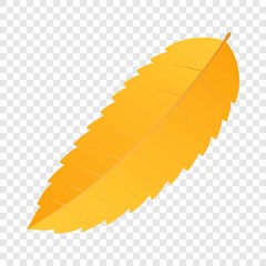 Poster - Forest yellow leaf icon. Flat illustration of forest yellow leaf vector icon for web design