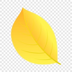 Poster - Autumn yellow leaf icon. Flat illustration of autumn yellow leaf vector icon for web design