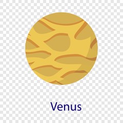 Poster - Venus planet icon. Flat illustration of venus planet vector icon  