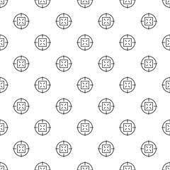 Sticker - Old sniper aim pattern seamless vector repeat geometric for any web design