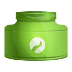 Poster - Aloe vera face cream icon. Cartoon of aloe vera face cream vector icon for web design isolated on white background