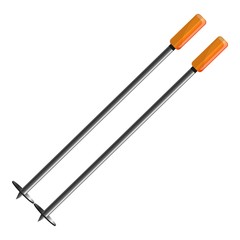 Poster - Ski sticks icon. Cartoon of ski sticks vector icon for web design isolated on white background