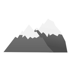 Poster - Hiking mountain icon. Cartoon of hiking mountain vector icon for web design isolated on white background