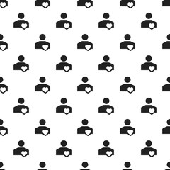 Poster - Like friend pattern seamless vector repeat for any web design