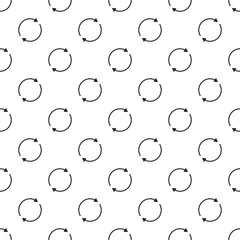 Poster - Round circle arrow pattern seamless vector repeat for any web design