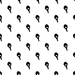 Poster - Microphone pattern seamless vector repeat for any web design