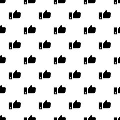 Poster - Thumb up pattern seamless vector repeat for any web design