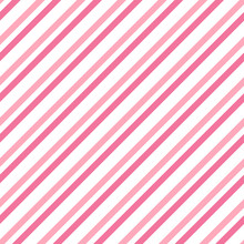 Cute Vector Seamless Pink Pattern With Diagonal Stripes