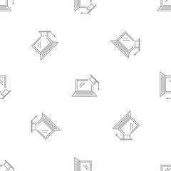 Poster - online graduation pattern seamless vector repeat geometric for any web design