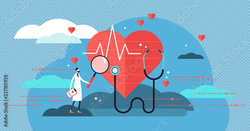 Cuadros en Lienzo Cardiologist vector illustration