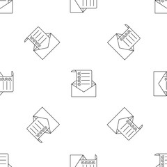 Poster - mail checklist pattern seamless vector repeat geometric for any web design