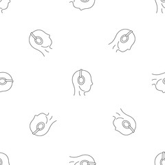 Poster - Hotline support center pattern seamless vector repeat geometric for any web design
