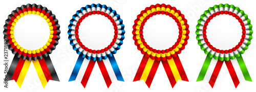 Fotomural 4 Award Badges Germany/France/Spain/Italy