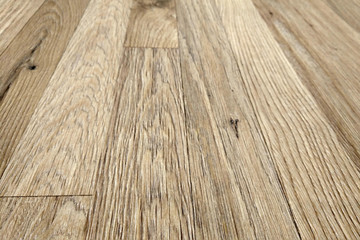 Angle view of Laminate pvc floor with wood texture