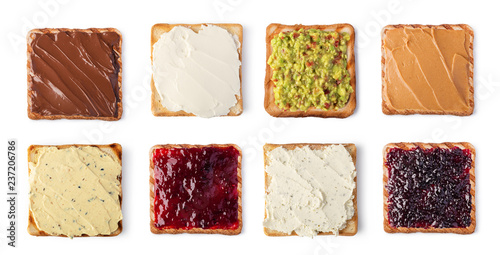 Fotografía toast bread with cream cheese