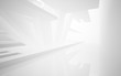 © SERGEYMANSUROV - Abstract white interior highlights future. Architectural background. 3D illustration and rendering