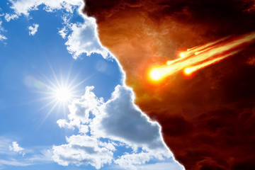 Wall Mural - heaven and hell, good and evil, light and darkness